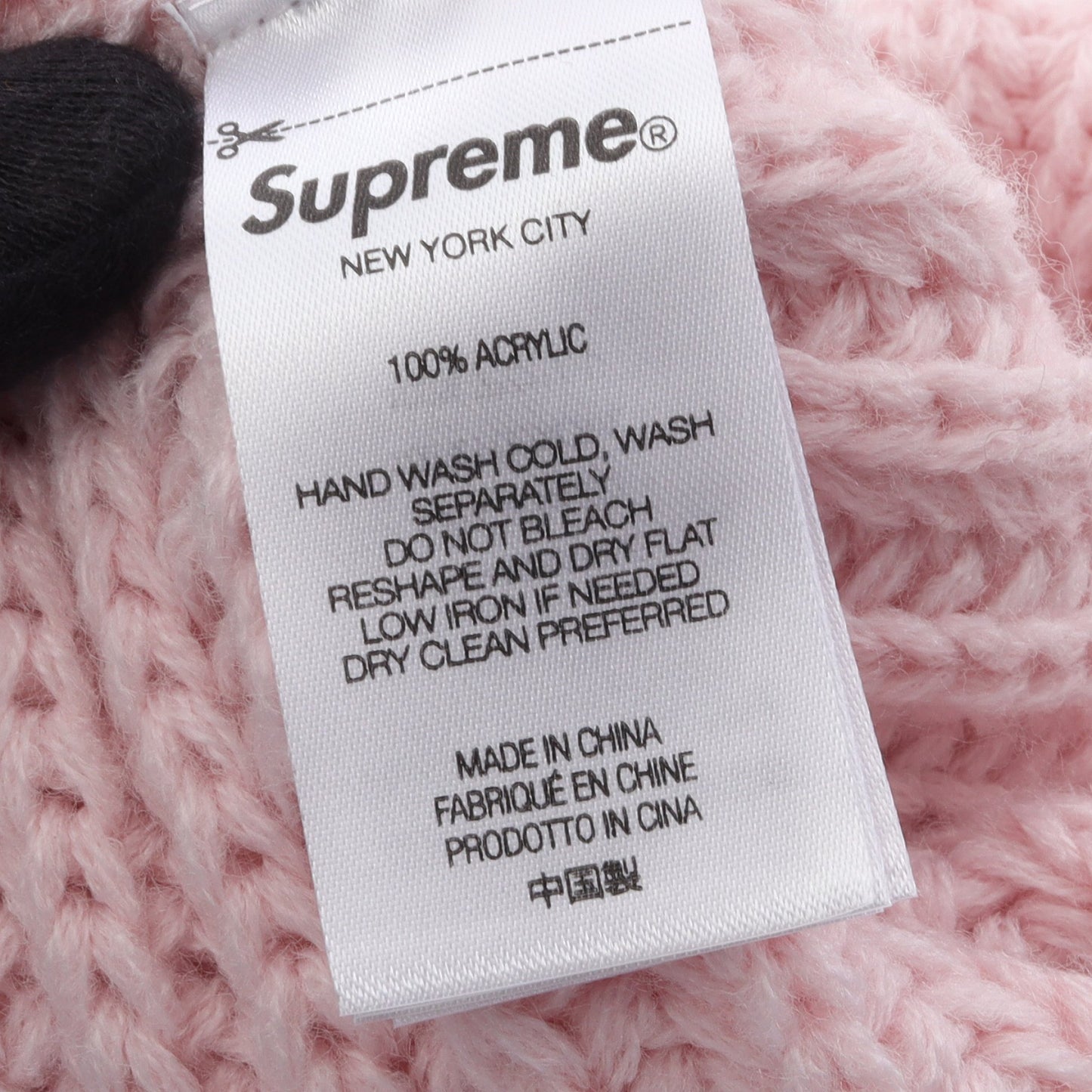 Classic Logo Chunky Ribbed Beanie ニット帽 ビーニー ライトピンク シュプリーム 財布・小物 Supreme