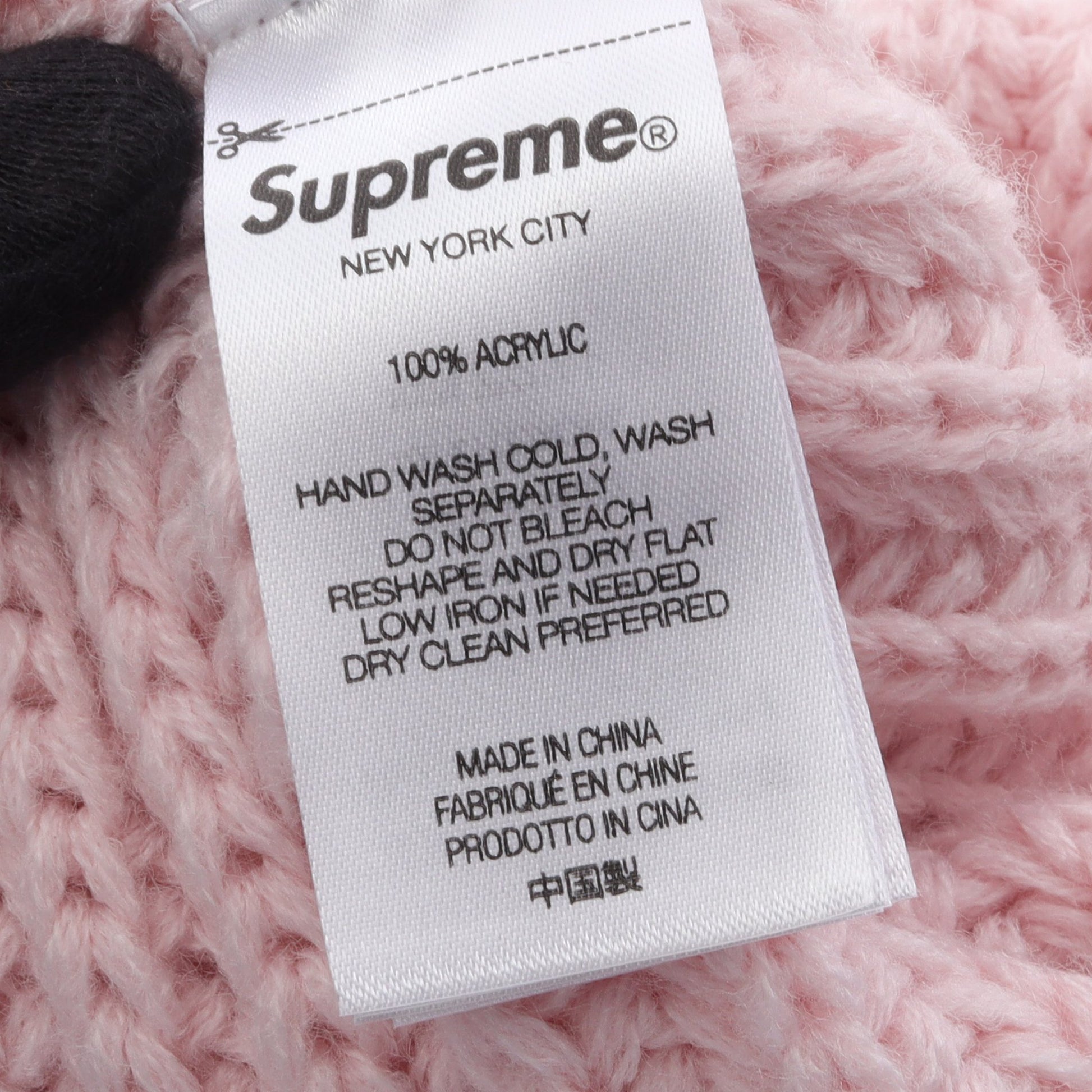 Classic Logo Chunky Ribbed Beanie ニット帽 ビーニー ライトピンク シュプリーム 財布・小物 Supreme
