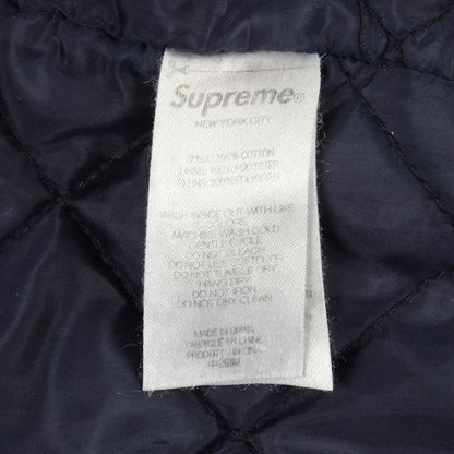 Washed Knockout Denim Varsity Jacket デニムジャケット コットン インディゴブルー シュプリーム アウター Supreme