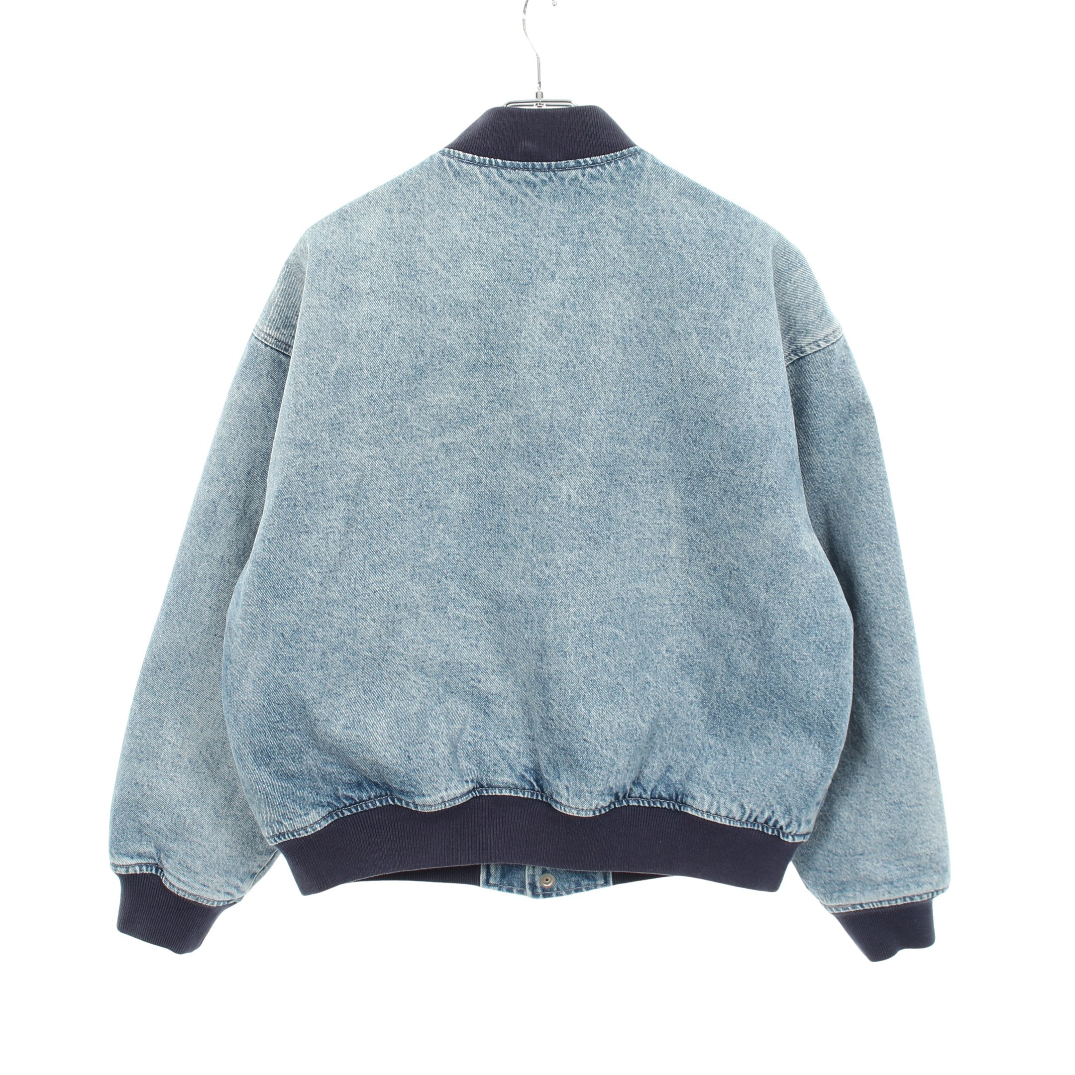 Washed Knockout Denim Varsity Jacket デニムジャケット コットン
