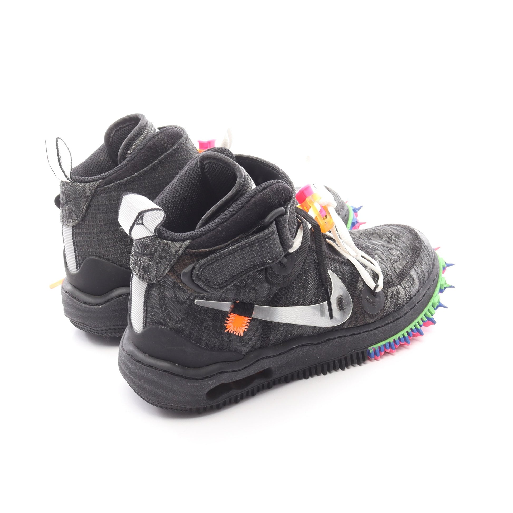 Off-White × Nike Air Force 1 Mid スニーカー ファブリック ブラック マルチカラー オフホワイト シューズ OFF-WHITE