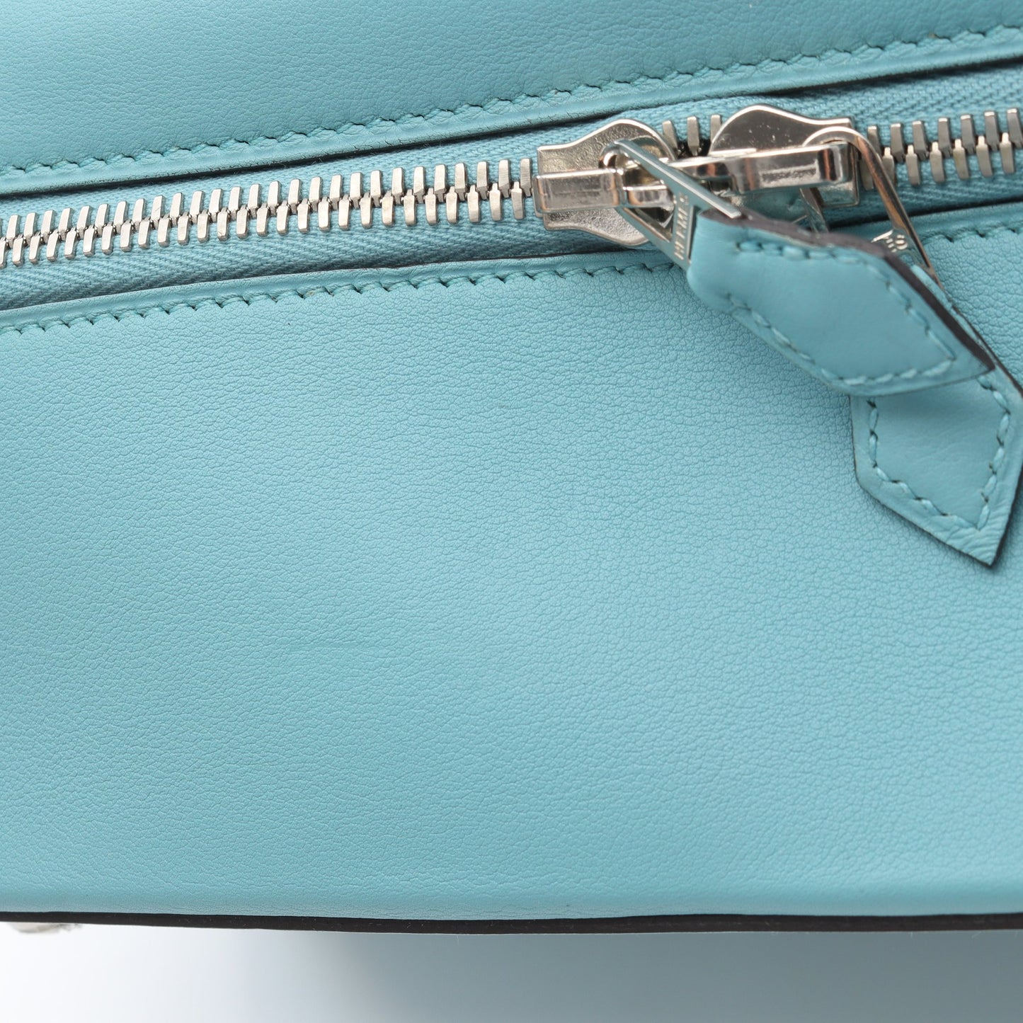 ボリードスクレ ブルーアトール ハンドバッグ ヴォースイフト ライトブルー シルバー金具 T刻印 エルメス バッグ HERMES
