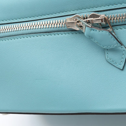 ボリードスクレ ブルーアトール ハンドバッグ ヴォースイフト ライトブルー シルバー金具 T刻印 エルメス バッグ HERMES