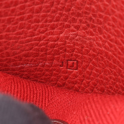 ヴァルパライソPM ハンドバッグ トワルシェブロン ヴァッシュリエジェ レッド シルバー金具 □J刻印 エルメス バッグ HERMES