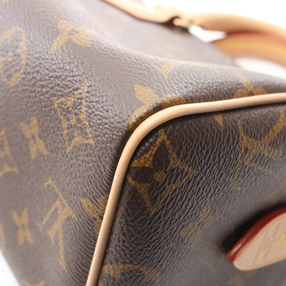 スピーディ バンドリエール 20 モノグラム ベージュ ハンドバッグ PVC レザー ブラウン 2WAY ルイヴィトン バッグ LOUIS VUITTON