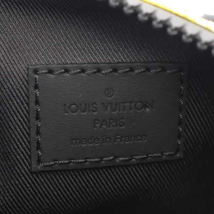 キーポル XS ダミエストライプ ハンドバッグ PVC レザー グリーン イエロー ブラック 2WAY ルイヴィトン バッグ LOUIS VUITTON