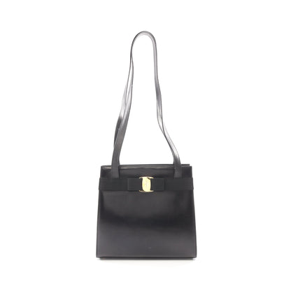 ヴァラリボン ショルダーバッグ レザー ブラック サルヴァトーレフェラガモ バッグ Salvatore Ferragamo