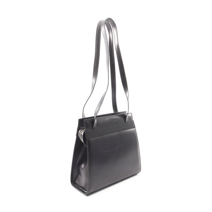 ヴァラリボン ショルダーバッグ レザー ブラック サルヴァトーレフェラガモ バッグ Salvatore Ferragamo