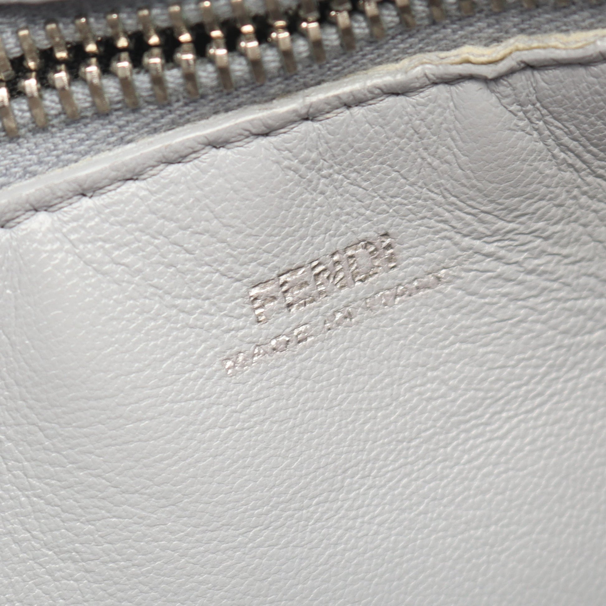 ドットコム クリック チェーンショルダーバッグ レザー ブルーグレー フェンディ バッグ FENDI