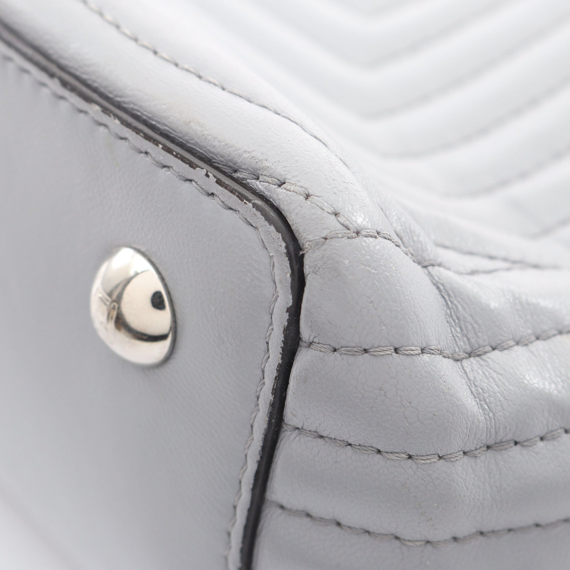 ドットコム クリック チェーンショルダーバッグ レザー ブルーグレー フェンディ バッグ FENDI
