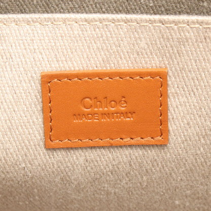 WOODY ウッディ ミディアム ショルダーバッグ トートバッグ レザー ブラウン クロエ バッグ Chloe