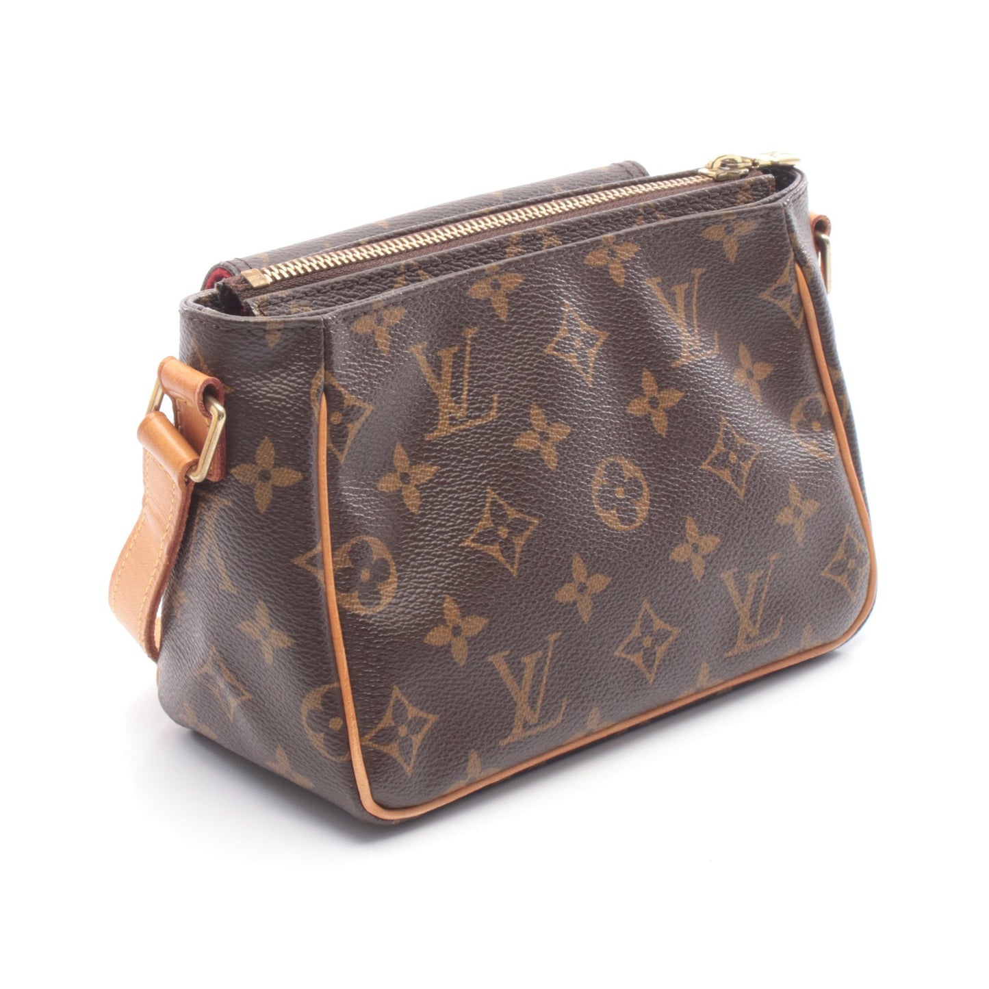 ヴィバシテPM モノグラム ショルダーバッグ PVC レザー ブラウン ルイヴィトン バッグ LOUIS VUITTON