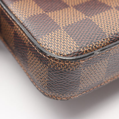 ポシェット フェリシー ダミエエベヌ チェーンウォレット PVC ブラウン ルイヴィトン バッグ LOUIS VUITTON