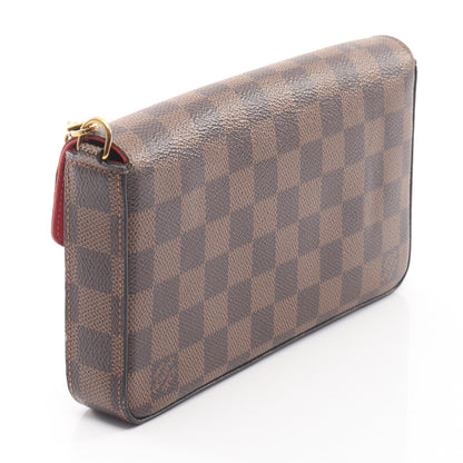 ポシェット フェリシー ダミエエベヌ チェーンウォレット PVC ブラウン ルイヴィトン バッグ LOUIS VUITTON