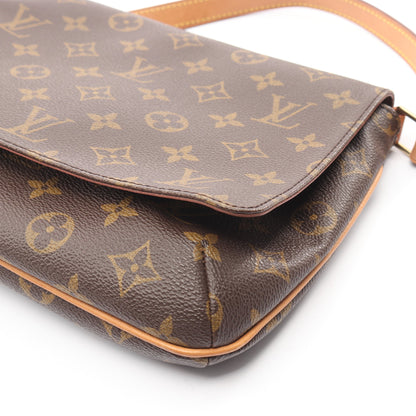 ミュゼットタンゴ ショートストラップ モノグラム ショルダーバッグ PVC レザー ブラウン ルイヴィトン バッグ LOUIS VUITTON