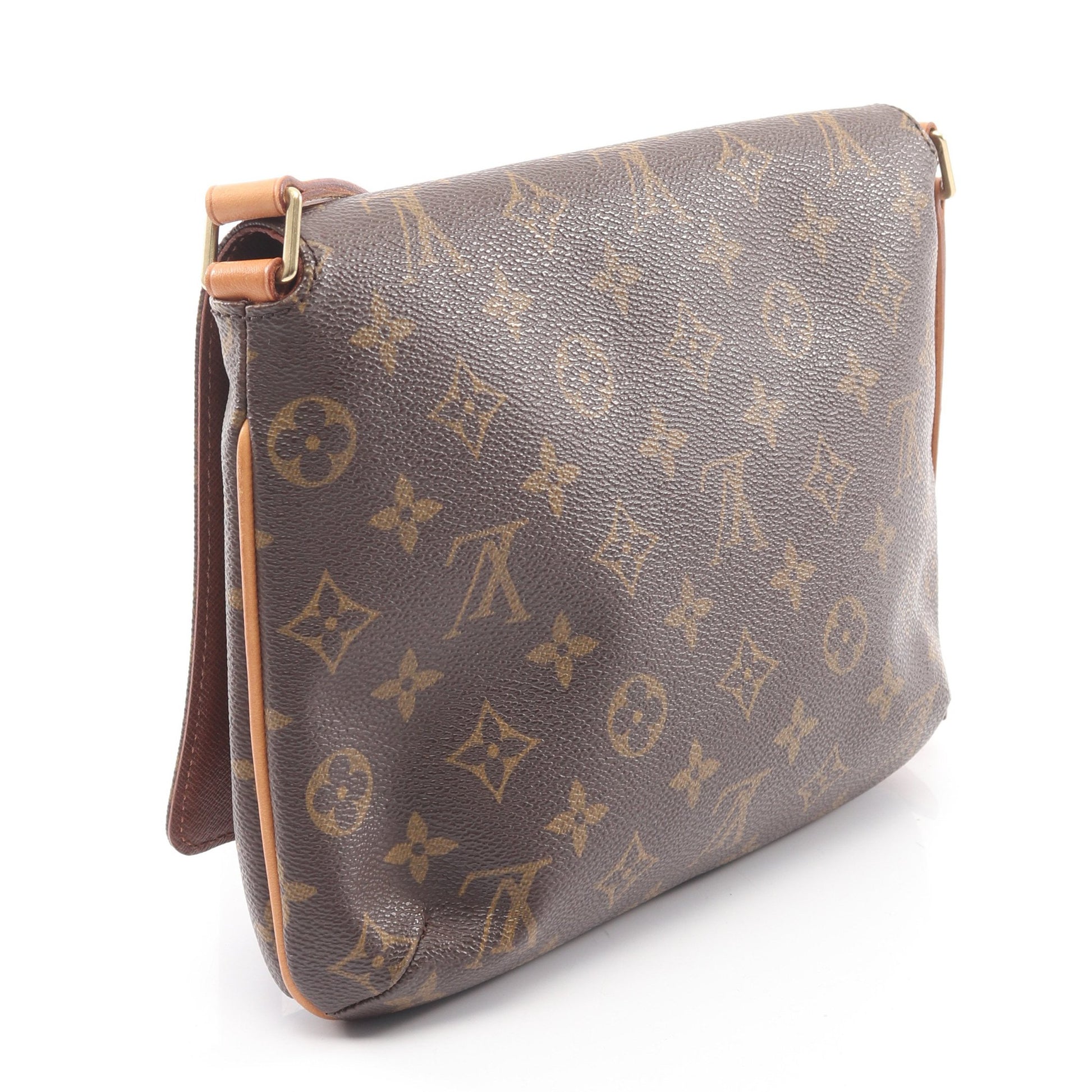 ミュゼットタンゴ ショートストラップ モノグラム ショルダーバッグ PVC レザー ブラウン ルイヴィトン バッグ LOUIS VUITTON