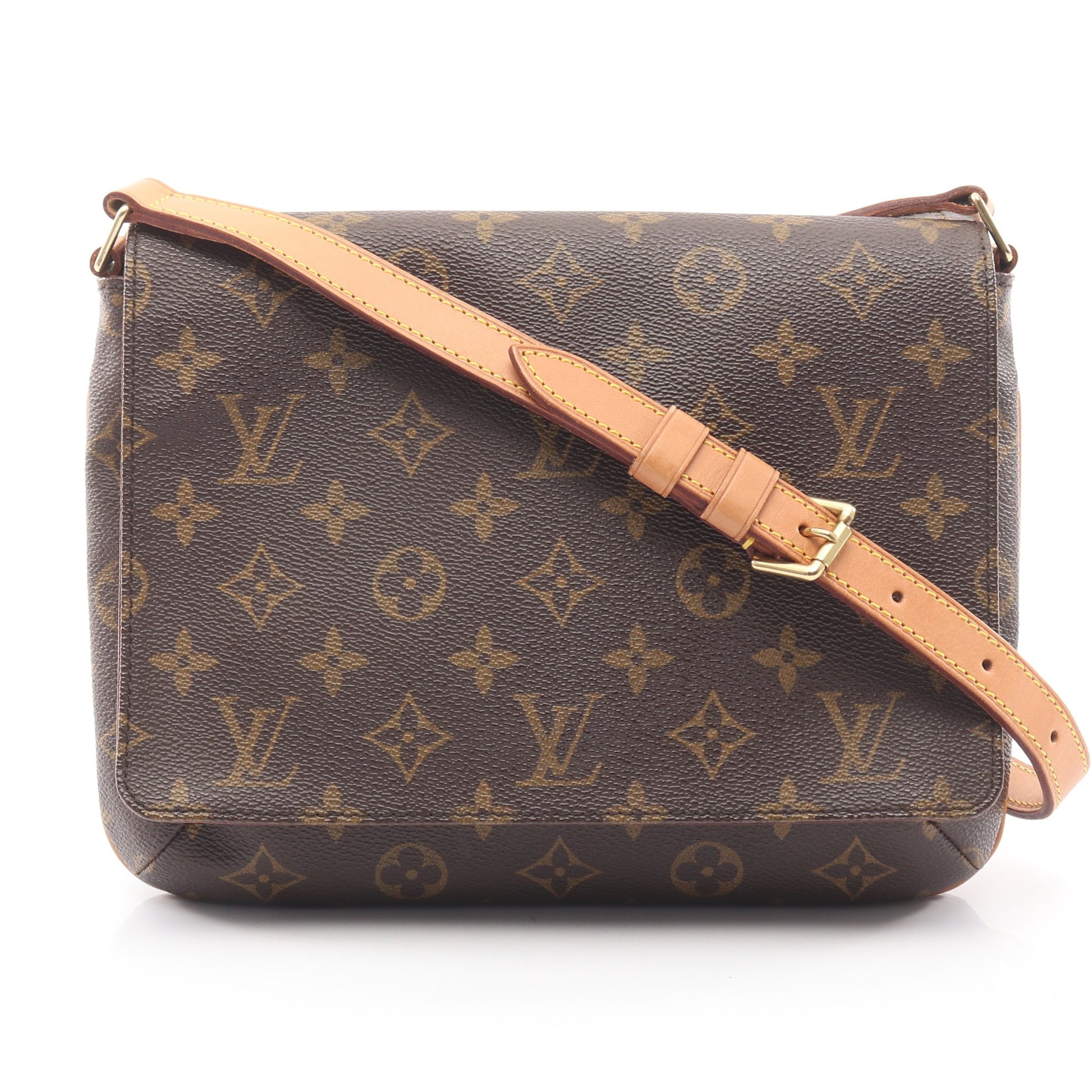 ミュゼットタンゴ ショートストラップ モノグラム ショルダーバッグ PVC レザー ブラウン ルイヴィトン バッグ LOUIS VUITTON