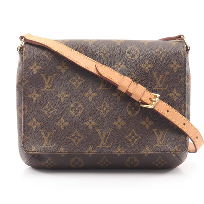 ミュゼットタンゴ ショートストラップ モノグラム ショルダーバッグ PVC レザー ブラウン ルイヴィトン バッグ LOUIS VUITTON