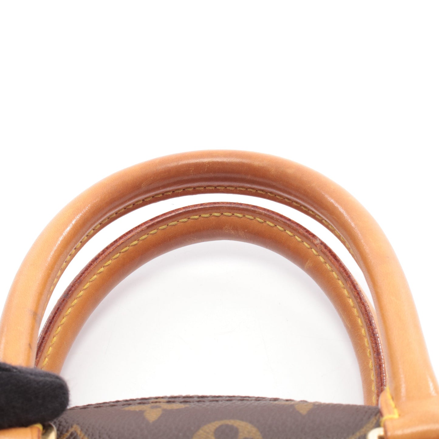 ドーヴィル ボーリングヴァニティ モノグラム ハンドバッグ PVC レザー ブラウン ルイヴィトン バッグ LOUIS VUITTON