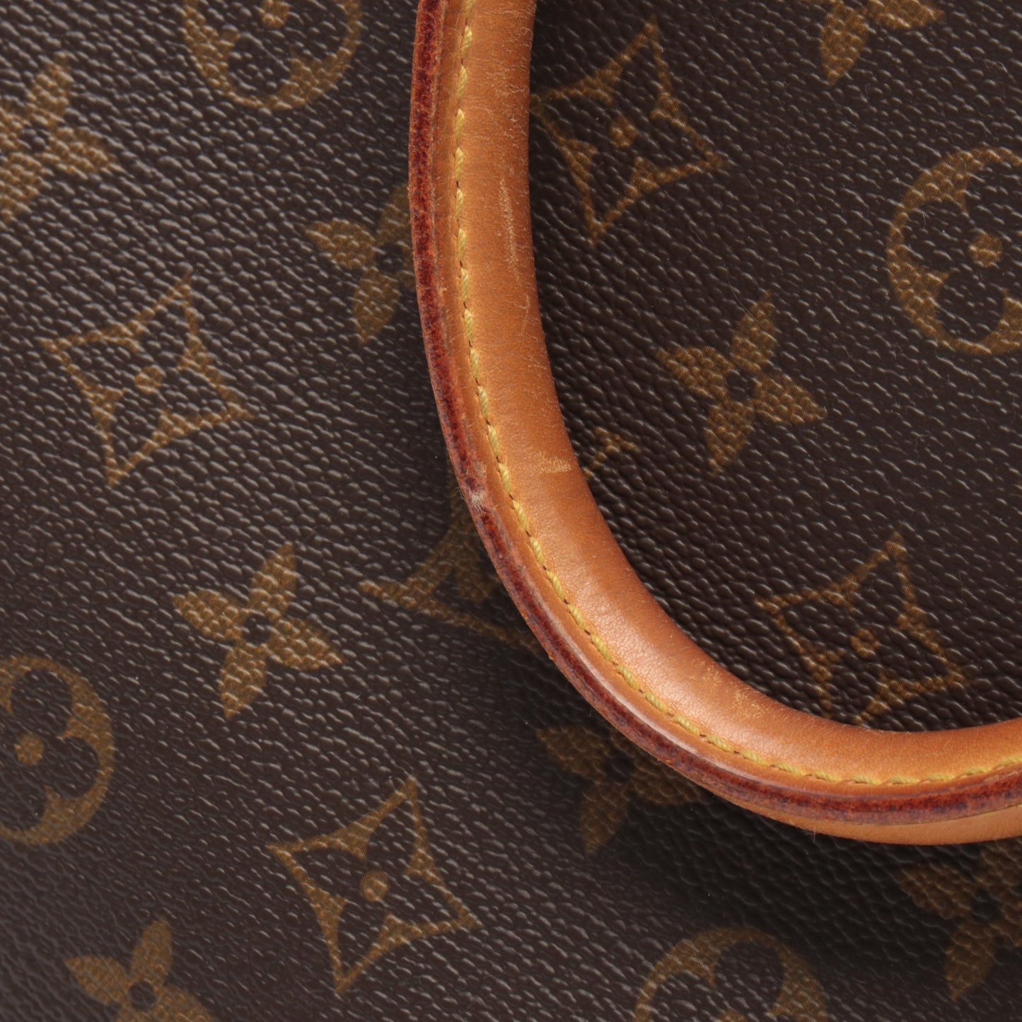 ドーヴィル ボーリングヴァニティ モノグラム ハンドバッグ PVC レザー ブラウン ルイヴィトン バッグ LOUIS VUITTON
