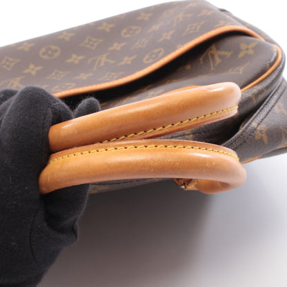 ドーヴィル ボーリングヴァニティ モノグラム ハンドバッグ PVC レザー ブラウン ルイヴィトン バッグ LOUIS VUITTON