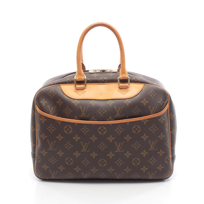 ドーヴィル ボーリングヴァニティ モノグラム ハンドバッグ PVC レザー ブラウン ルイヴィトン バッグ LOUIS VUITTON