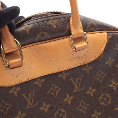 ドーヴィル ボーリングヴァニティ モノグラム ハンドバッグ PVC レザー ブラウン ルイヴィトン バッグ LOUIS VUITTON