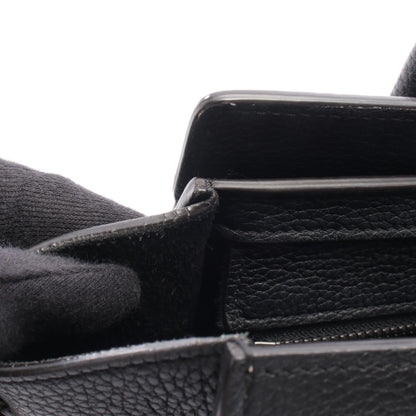 ラゲージ ナノショッパー ハンドバッグ レザー ブラック 2WAY セリーヌ バッグ CELINE