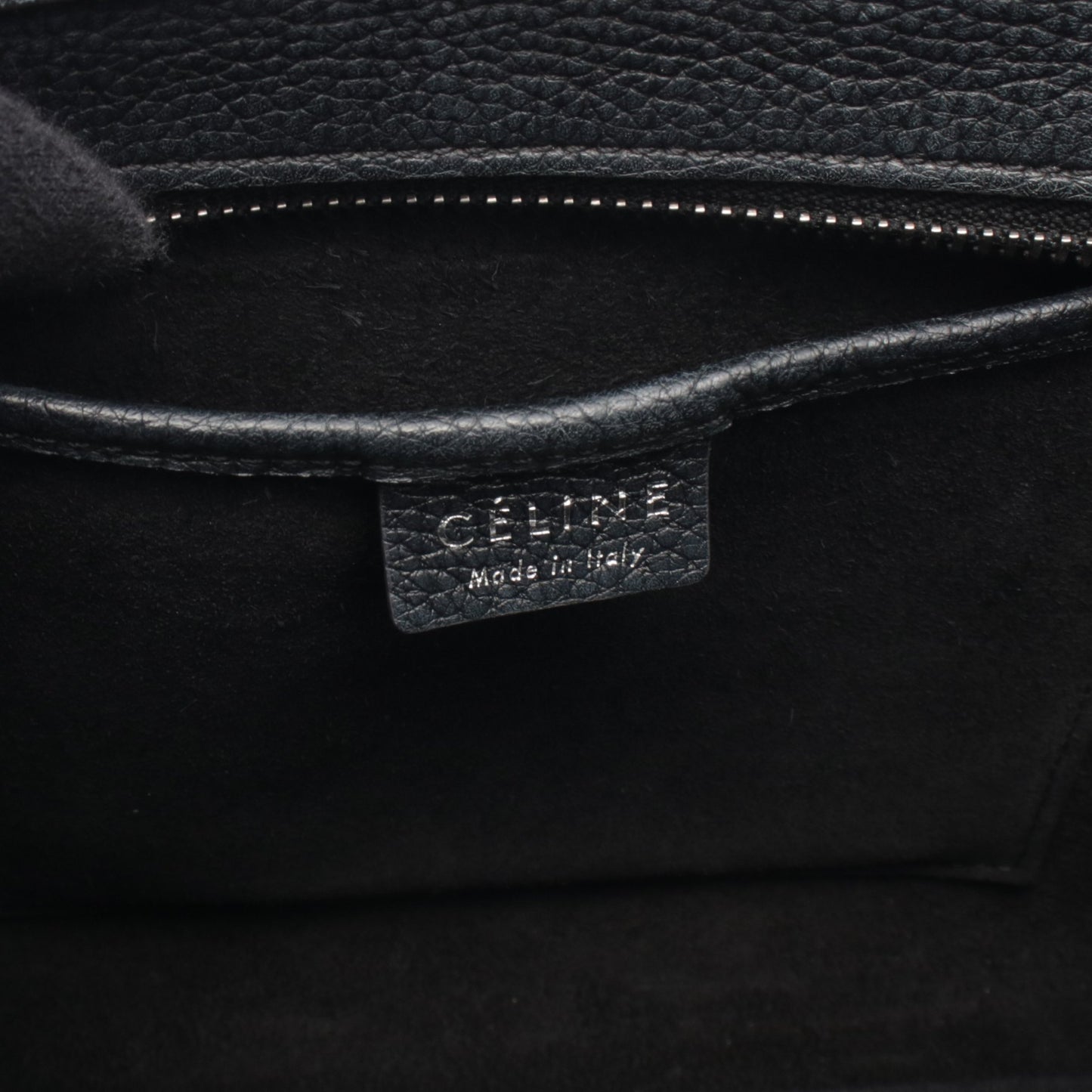 ラゲージ ナノショッパー ハンドバッグ レザー ブラック 2WAY セリーヌ バッグ CELINE