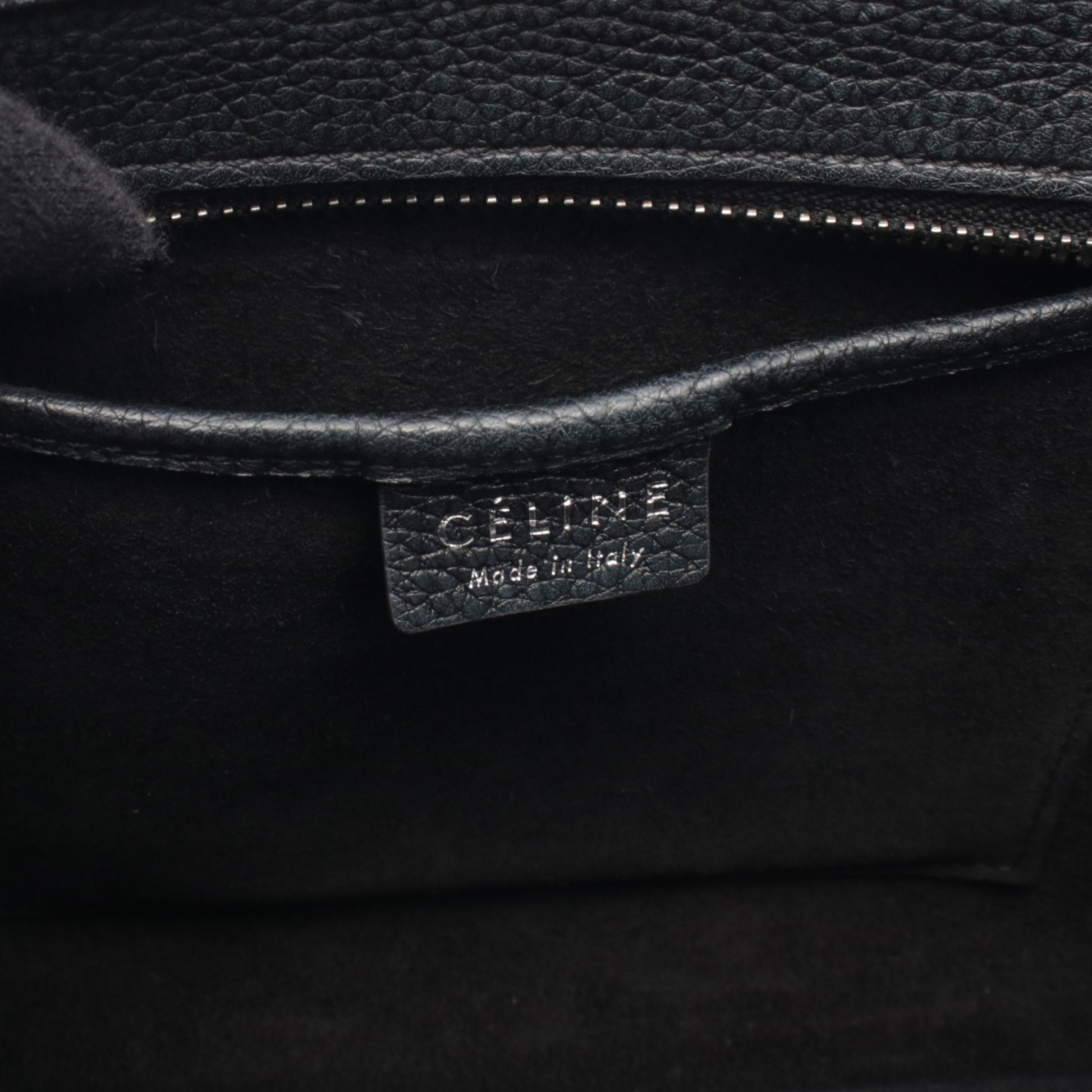 ラゲージ ナノショッパー ハンドバッグ レザー ブラック 2WAY セリーヌ バッグ CELINE