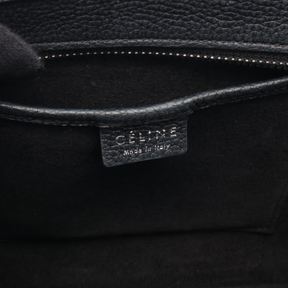 ラゲージ ナノショッパー ハンドバッグ レザー ブラック 2WAY セリーヌ バッグ CELINE