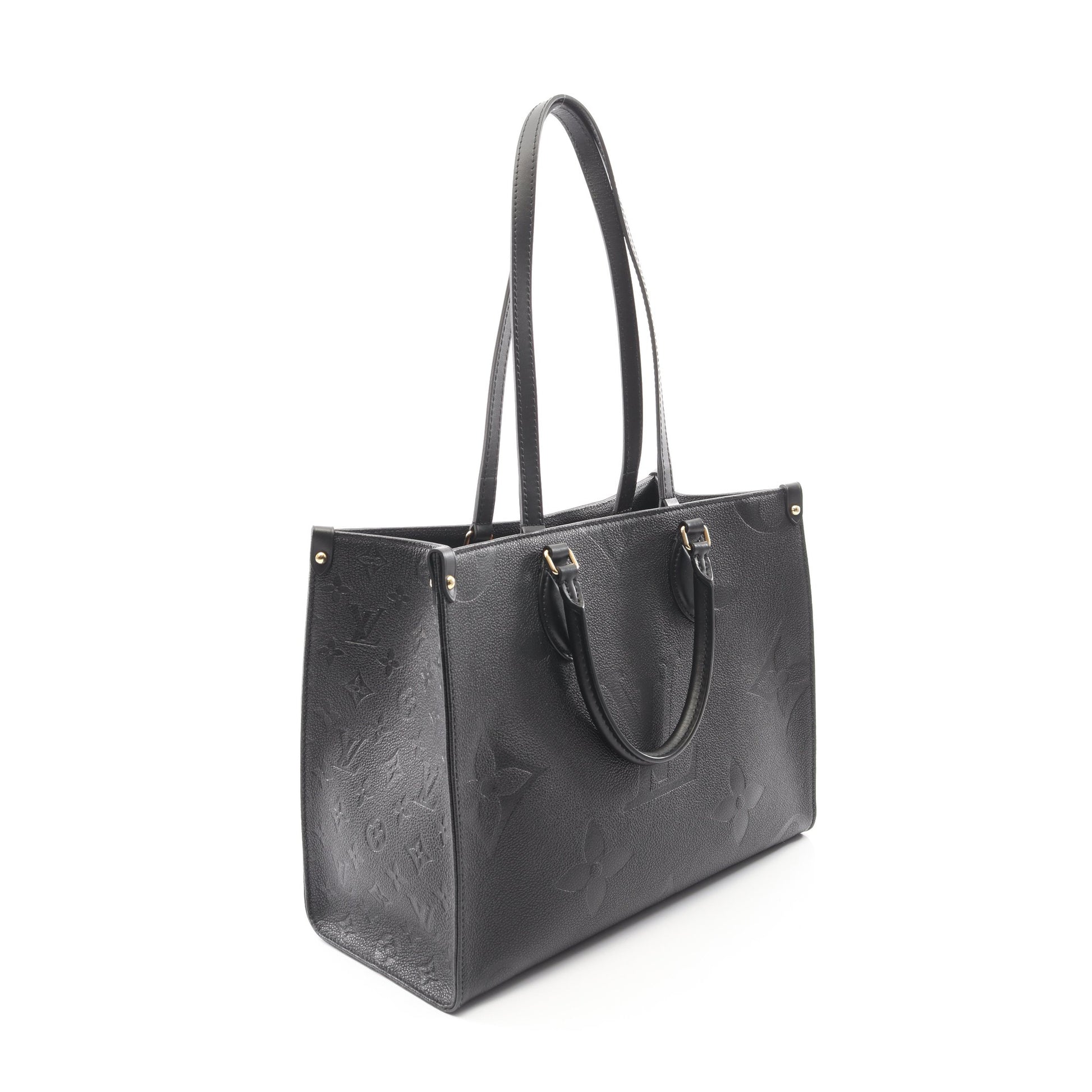 オンザゴーMM モノグラムアンプラント ノワール ショルダーバッグ トートバッグ レザー ブラック 2WAY ルイヴィトン バッグ LOUIS VUITTON