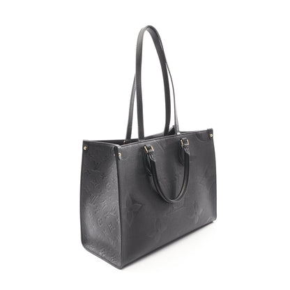オンザゴーMM モノグラムアンプラント ノワール ショルダーバッグ トートバッグ レザー ブラック 2WAY ルイヴィトン バッグ LOUIS VUITTON