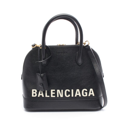 ヴィル トップハンドル バッグ S ハンドバッグ レザー ブラック 2WAY バレンシアガ バッグ BALENCIAGA
