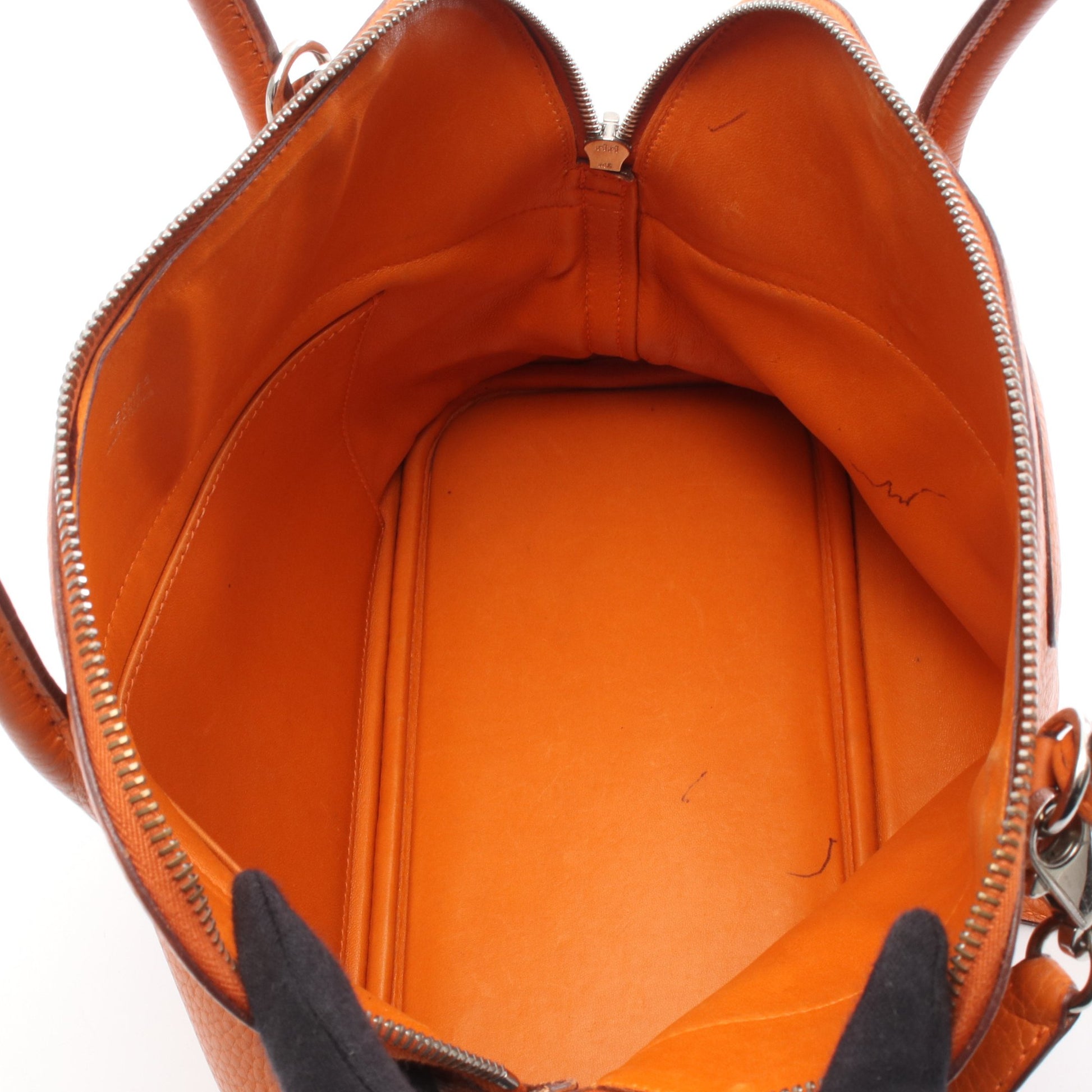 ボリード31 ポティロン ハンドバッグ トリヨンクレマンス オレンジ シルバー金具 2WAY □H刻印 エルメス バッグ HERMES