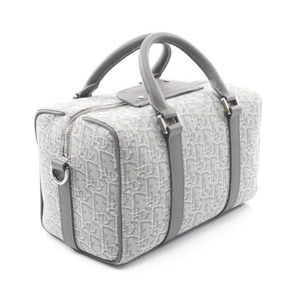 LINGOT26 ランゴ オブリーク ハンドバッグ キャンバス レザー グレー 2WAY クリスチャンディオール バッグ Christian Dior