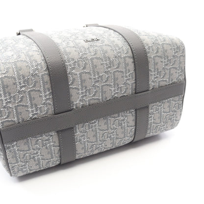 LINGOT26 ランゴ オブリーク ハンドバッグ キャンバス レザー グレー 2WAY クリスチャンディオール バッグ Christian Dior