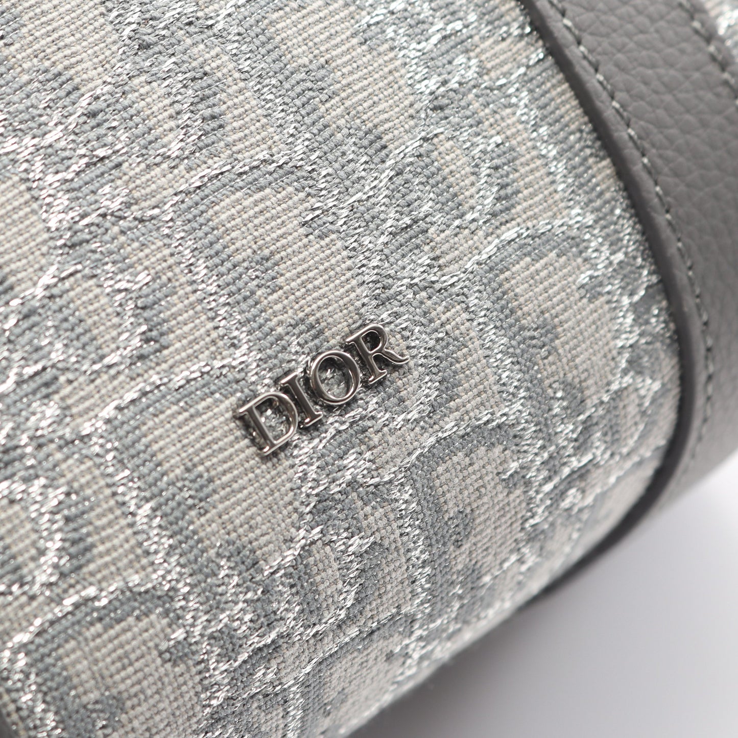 LINGOT26 ランゴ オブリーク ハンドバッグ キャンバス レザー グレー 2WAY クリスチャンディオール バッグ Christian Dior