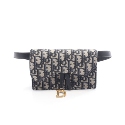 SADDLE サドル オブリーク ボディバッグ キャンバス レザー ネイビー ベージュ クリスチャンディオール バッグ Christian Dior