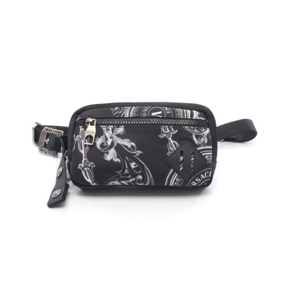 ベルトバッグ ウエストバッグ ナイロン ブラック ホワイト ヴェルサーチジーンズクチュール バッグ Versace Jeans Couture