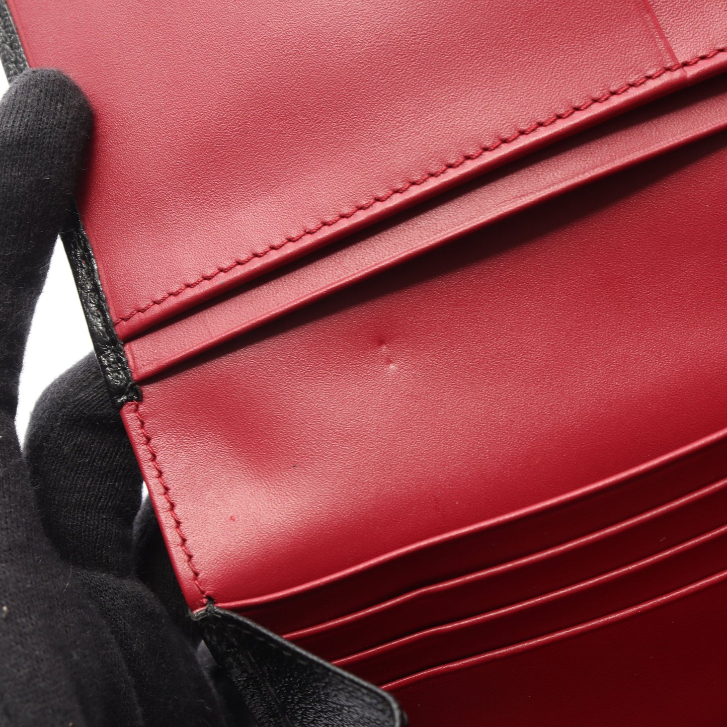 アナグラム 二つ折り財布 レザー ブラック ロエベ 財布・小物 LOEWE