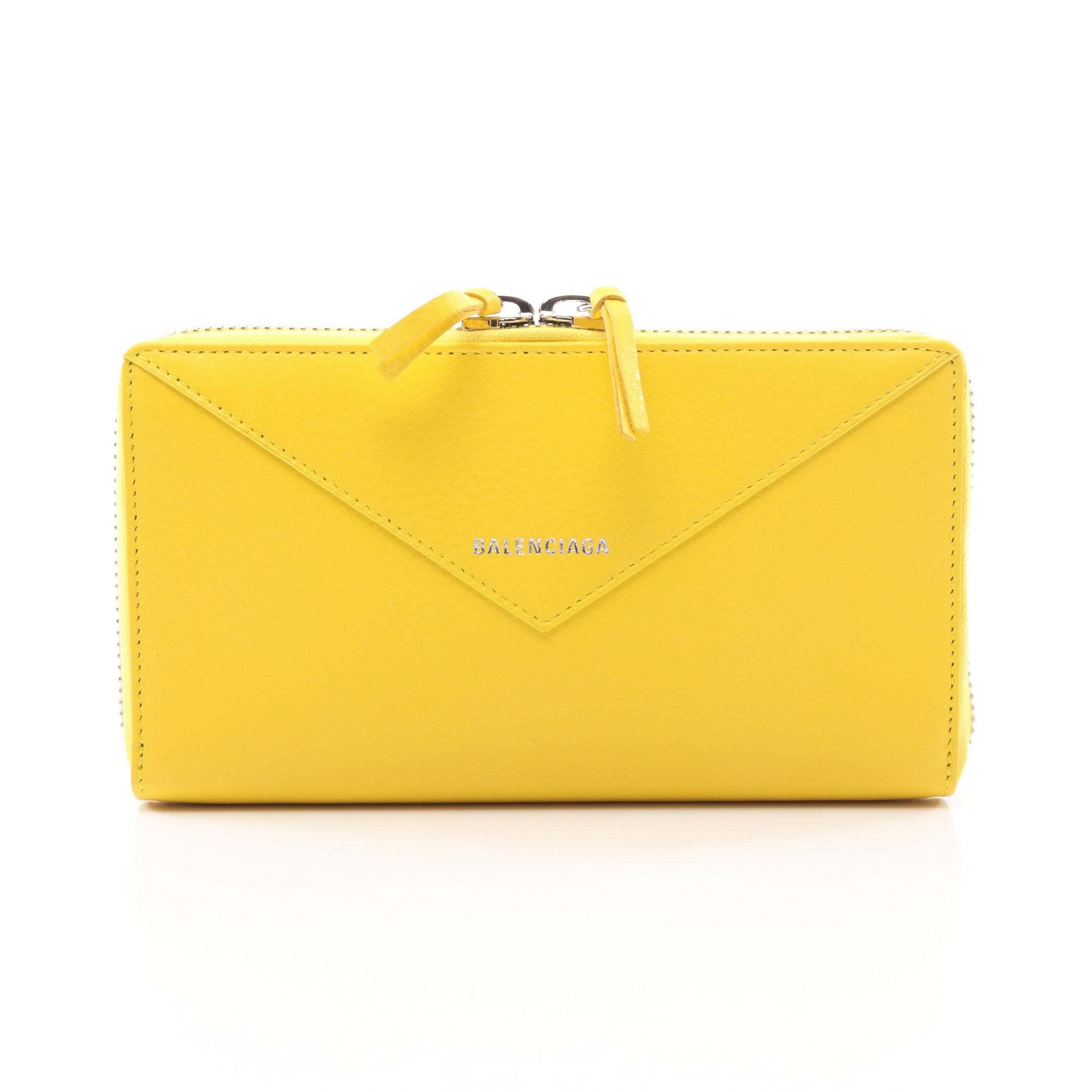 BALENCIAGA バレンシアガ ラウンド長財布 ペーパー コンチネンタルウォレット ペーパー コンチネンタルウォレット ラウンドファスナー長財布 レザー