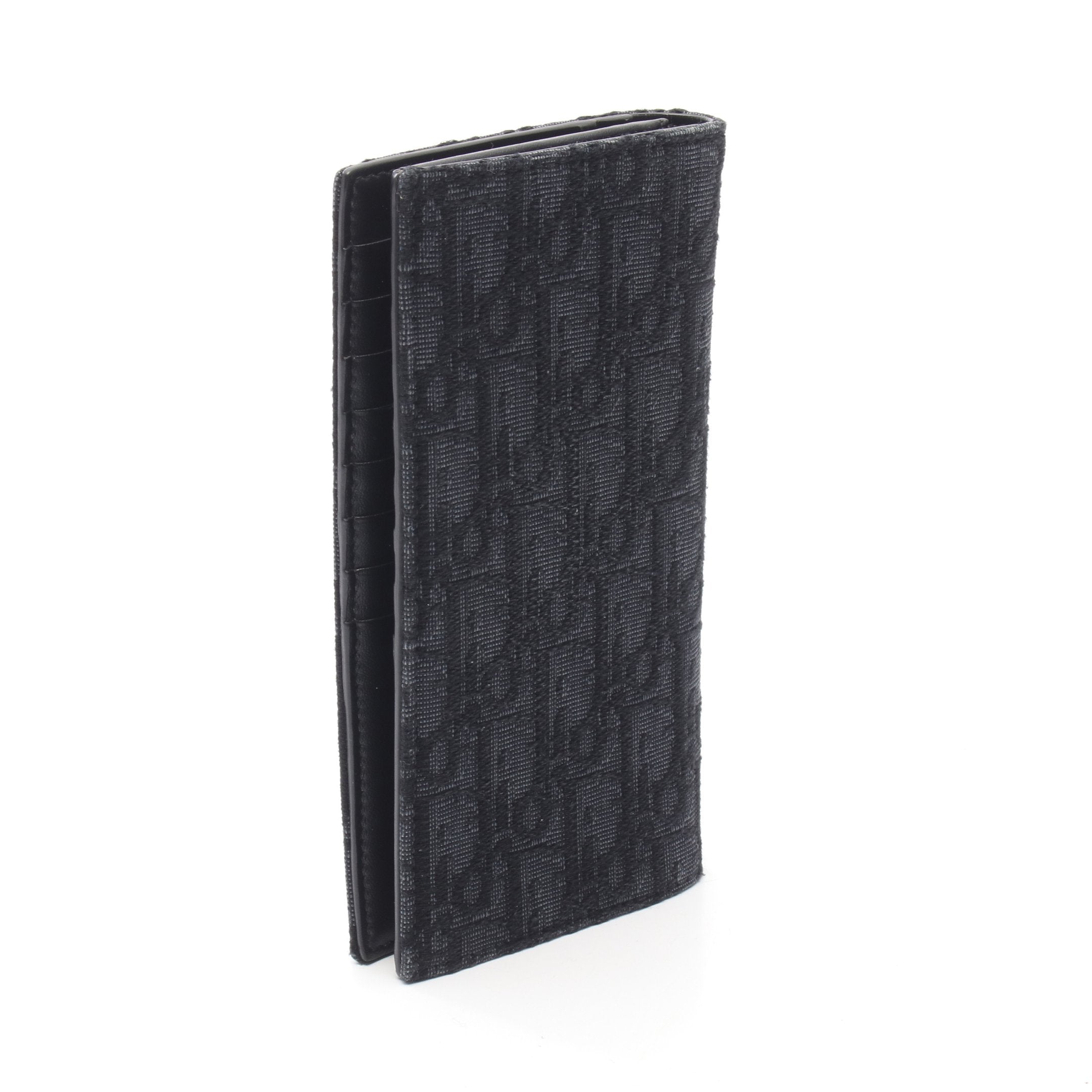 Christian Dior クリスチャン・ディオール ジャガード 長財布 黒 800000122299000-14_32ef004f-