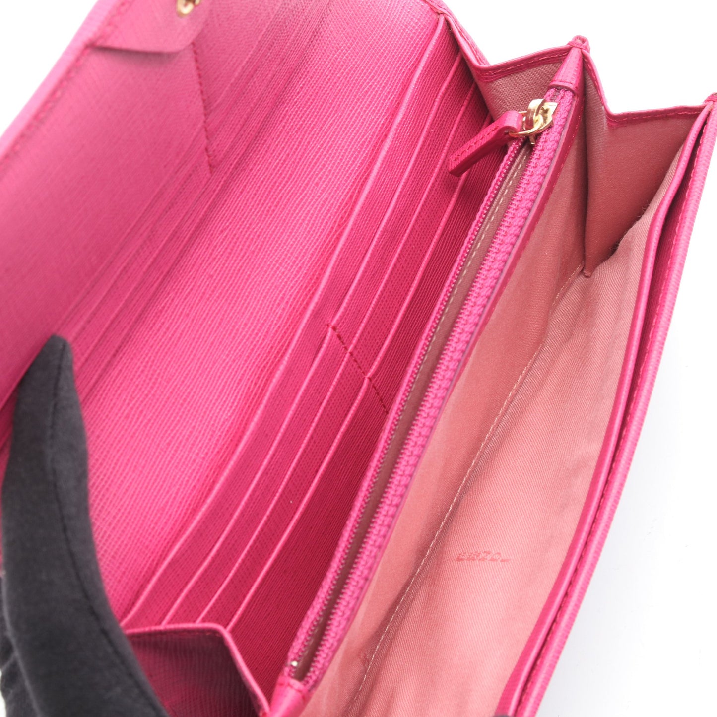 ズッカ 二つ折り長財布 PVC レザー ブラウン ブラック ピンク フェンディ 財布・小物 FENDI