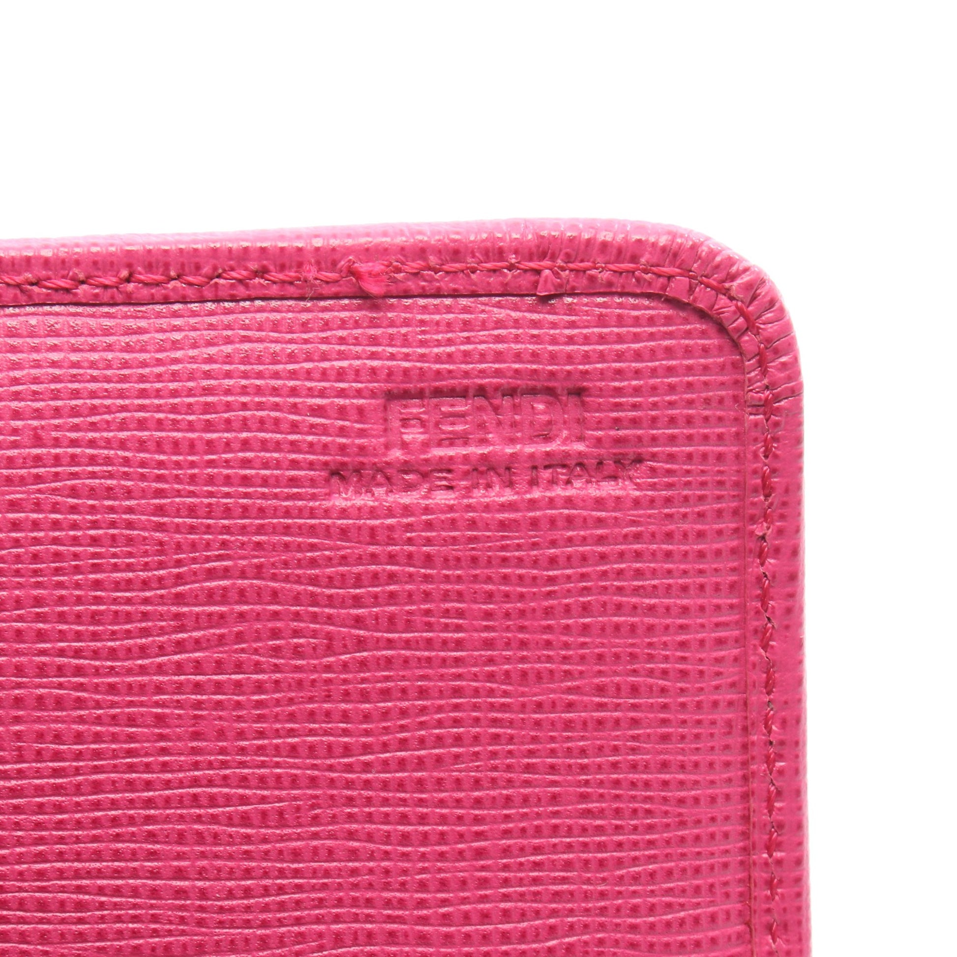 ズッカ 二つ折り長財布 PVC レザー ブラウン ブラック ピンク フェンディ 財布・小物 FENDI