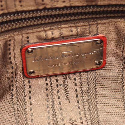 マリッサ ガンチーニ ハンドバッグ レザー レッド サルヴァトーレフェラガモ バッグ Salvatore Ferragamo