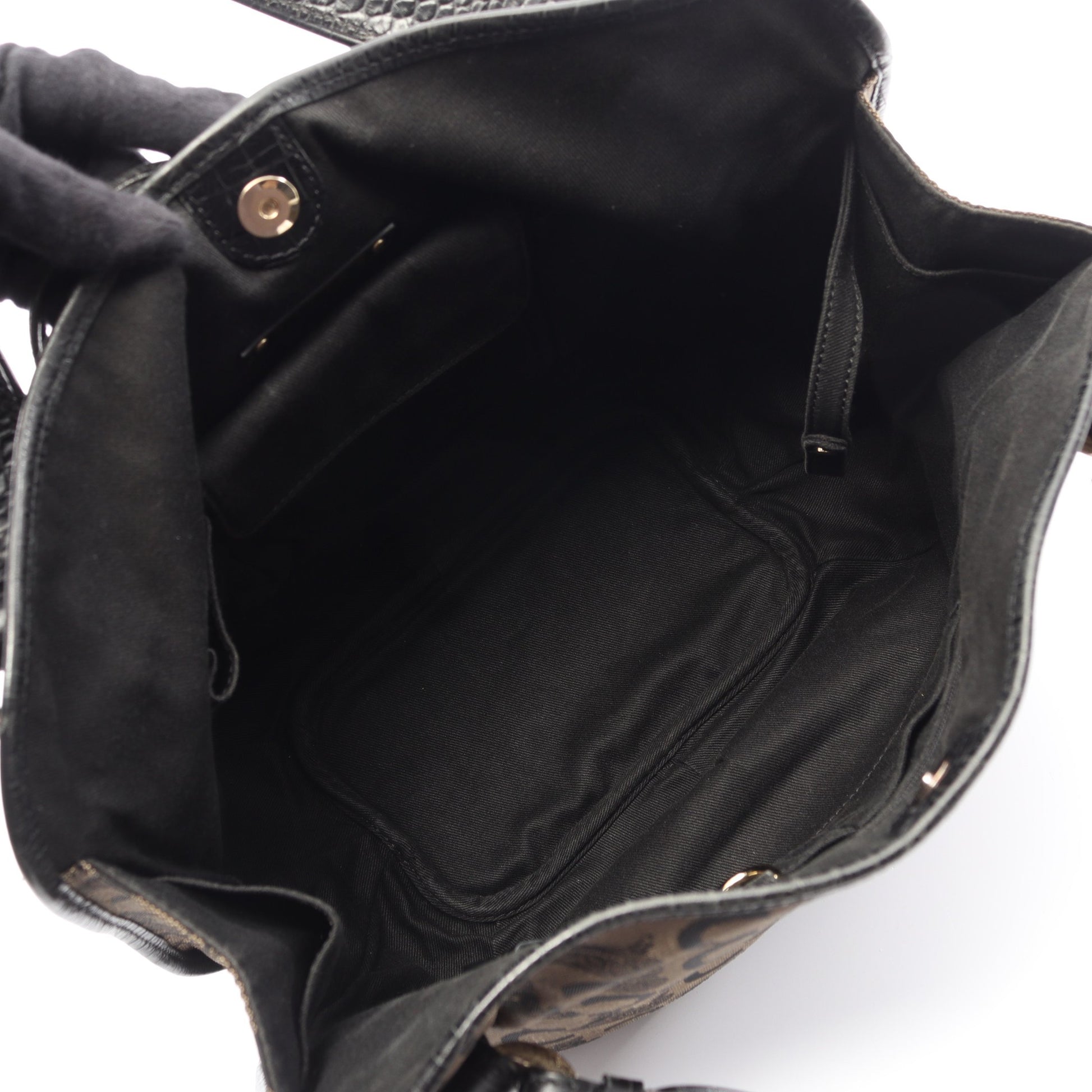 ビタースウィート Cサルキー ハンドバッグ キャンバス レザー ブラウン ブラック セリーヌ バッグ CELINE