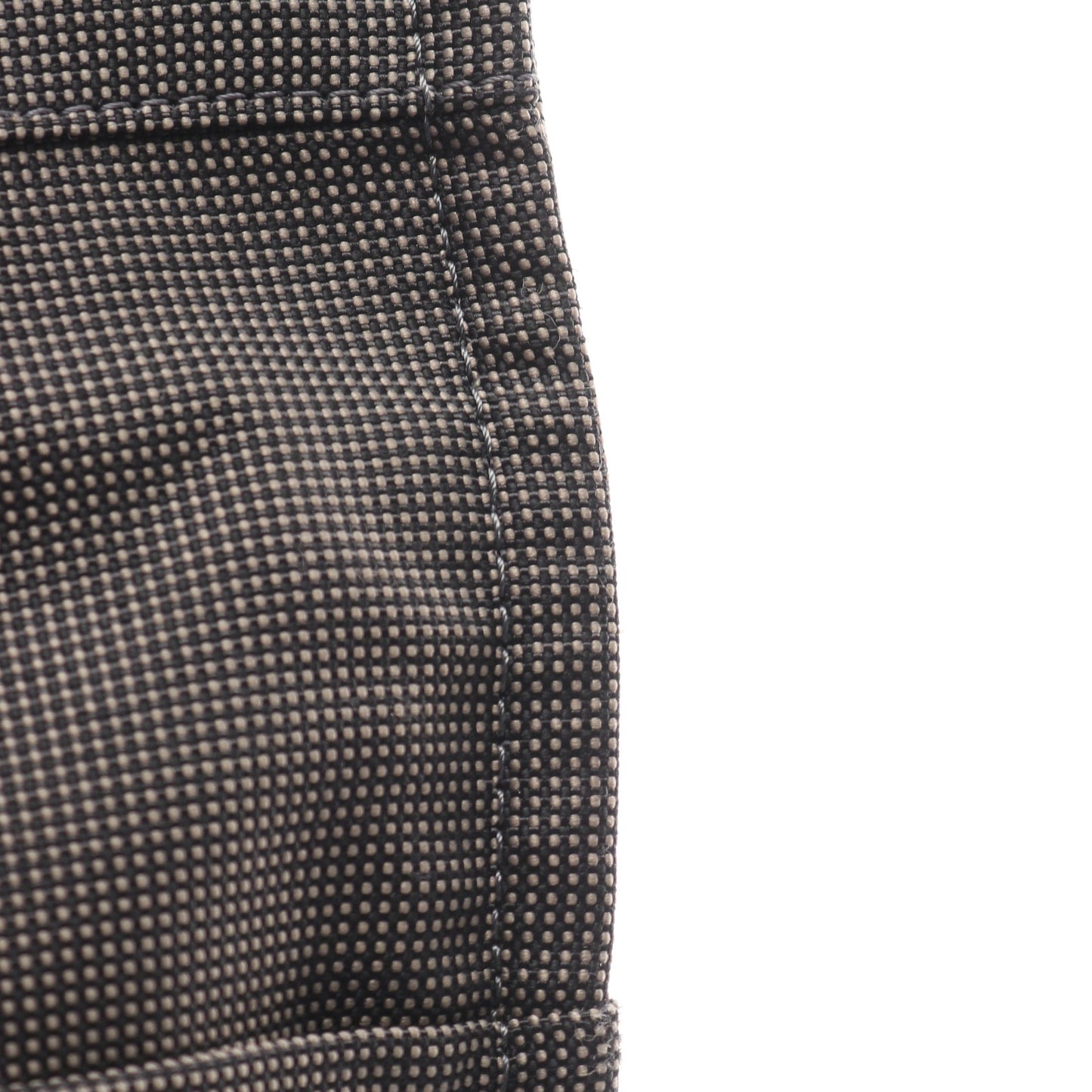 エールラインMM ハンドバッグ トートバッグ ナイロンキャンバス ダークグレー シルバー金具 エルメス バッグ HERMES