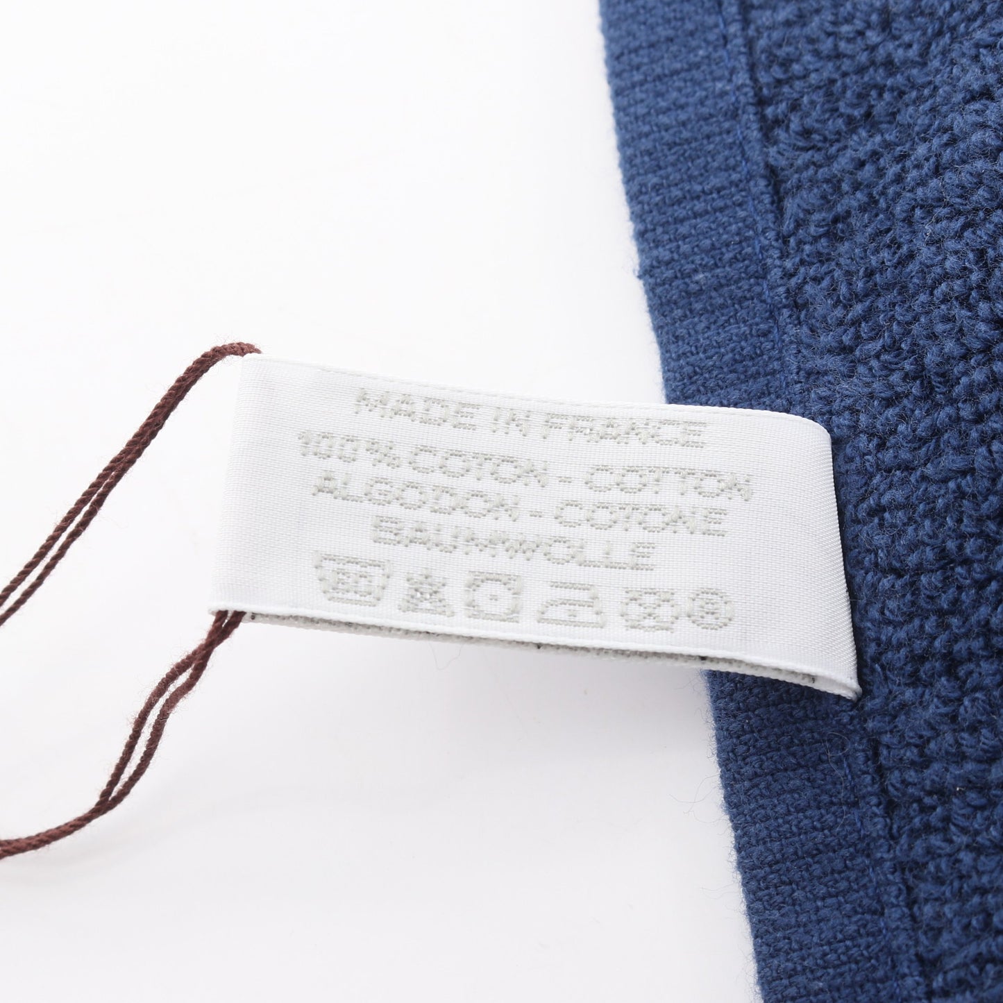 カレタオル ステアーズ タオル コットン ネイビー エルメス 財布・小物 HERMES