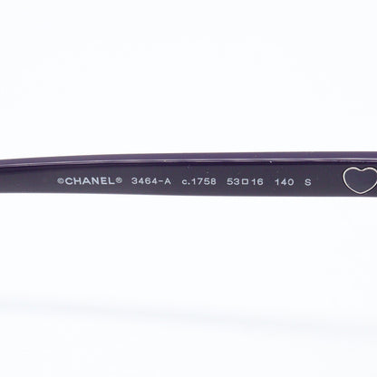 伊達メガネ メガネ 眼鏡 パープル シャネル 財布・小物 CHANEL